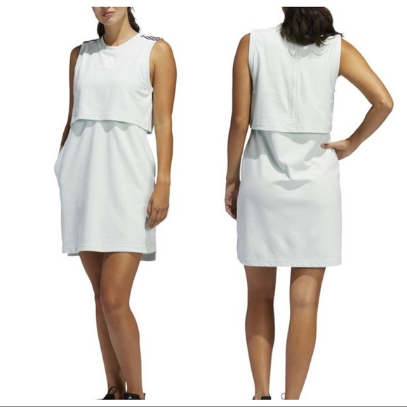 Adidas Aqua Light Blue Teal Game and Go Activewear Athleisure Dress (size M) - Picture 13 of 13